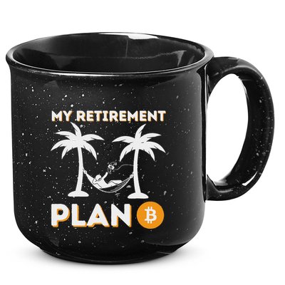 My Retirement Plan B Crypto Btc Trader Bitcoin Investor 15oz Campfire Ceramic Mug
