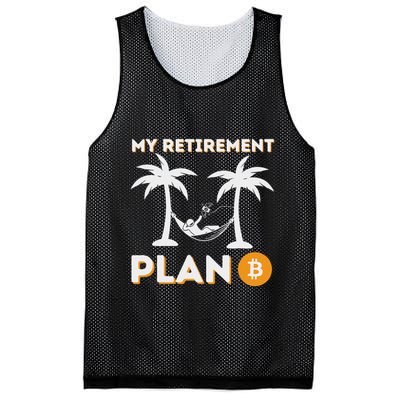 My Retirement Plan B Crypto Btc Trader Bitcoin Investor Mesh Reversible Basketball Jersey Tank
