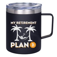 My Retirement Plan B Crypto Btc Trader Bitcoin Investor 12oz Stainless Steel Coffee Mug