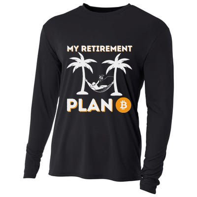 My Retirement Plan B Crypto Btc Trader Bitcoin Investor Cooling Performance Long Sleeve Crew