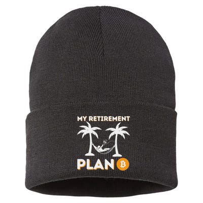 My Retirement Plan B Crypto Btc Trader Bitcoin Investor Sustainable Knit Beanie