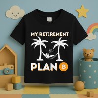 My Retirement Plan B Crypto Btc Trader Bitcoin Investor Toddler T-Shirt