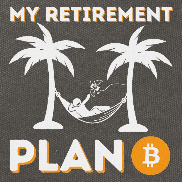 My Retirement Plan B Crypto Btc Trader Bitcoin Investor Cotton Canvas Backpack