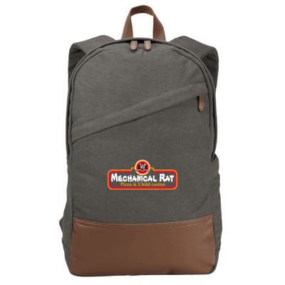 Mechanical Rat Pizza & Child Casino Cotton Canvas Backpack