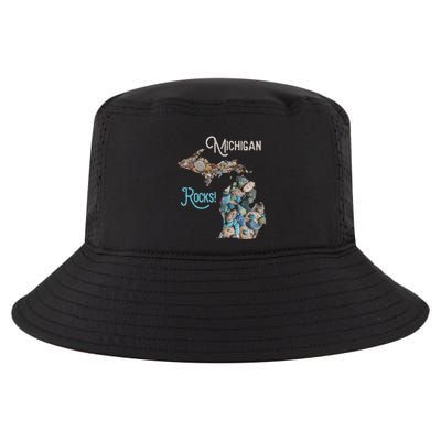 Michigan Rocks Petoskey Stone Hunting Great Lakes State Cool Comfort Performance Bucket Hat