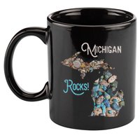 Michigan Rocks Petoskey Stone Hunting Great Lakes State 11oz C Handle Ceramic Mug