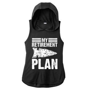 My Retiret Plan Artifact Collector Arrowhead Hunter Cool Gift Ladies PosiCharge Tri-Blend Wicking Draft Hoodie Tank