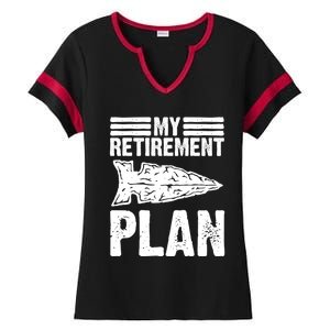 My Retiret Plan Artifact Collector Arrowhead Hunter Cool Gift Ladies Halftime Notch Neck Tee