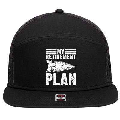 My Retiret Plan Artifact Collector Arrowhead Hunter Cool Gift 7 Panel Mesh Trucker Snapback Hat