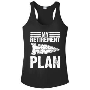 My Retiret Plan Artifact Collector Arrowhead Hunter Cool Gift Ladies PosiCharge Competitor Racerback Tank