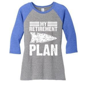 My Retiret Plan Artifact Collector Arrowhead Hunter Cool Gift Women's Tri-Blend 3/4-Sleeve Raglan Shirt