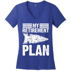 My Retiret Plan Artifact Collector Arrowhead Hunter Cool Gift Women's V-Neck T-Shirt