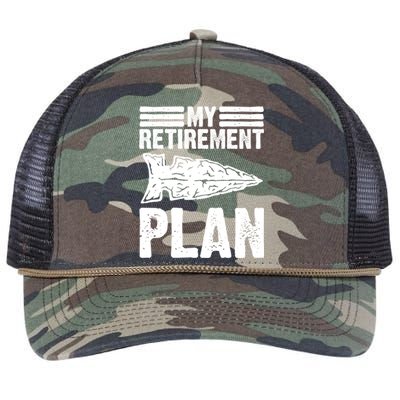 My Retiret Plan Artifact Collector Arrowhead Hunter Cool Gift Retro Rope Trucker Hat Cap