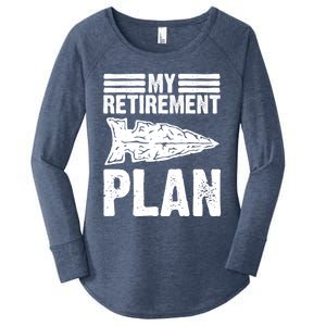 My Retiret Plan Artifact Collector Arrowhead Hunter Cool Gift Women's Perfect Tri Tunic Long Sleeve Shirt