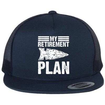 My Retiret Plan Artifact Collector Arrowhead Hunter Cool Gift Flat Bill Trucker Hat