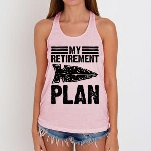 My Retiret Plan Artifact Collector Arrowhead Hunter Cool Gift Women's Knotted Racerback Tank