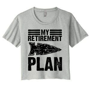 My Retiret Plan Artifact Collector Arrowhead Hunter Cool Gift Women's Crop Top Tee