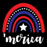 Merica Rainbow Patriotic 4th Of July Backpack