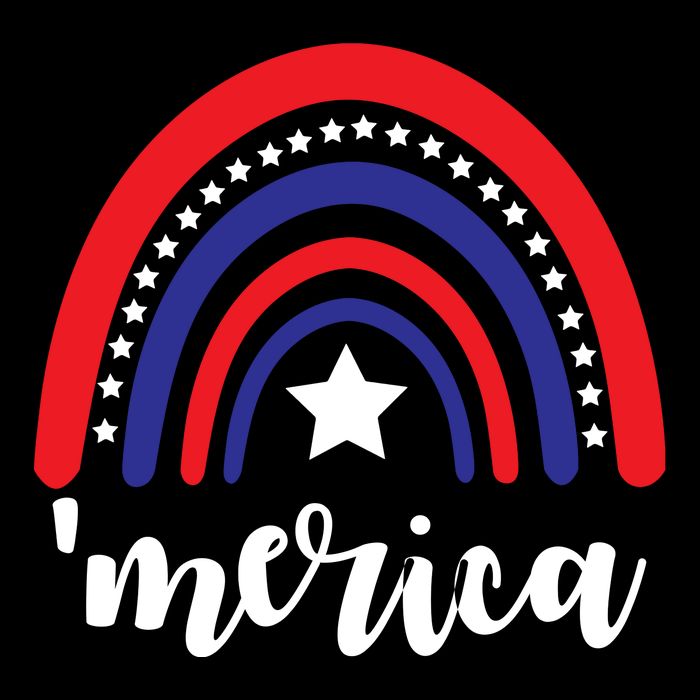Merica Rainbow Patriotic 4th Of July Backpack