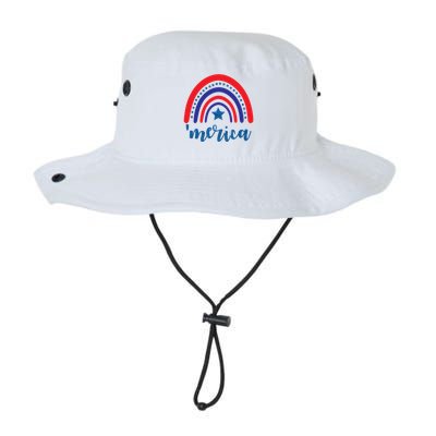 Merica Rainbow Patriotic 4th Of July Bucket Hat
