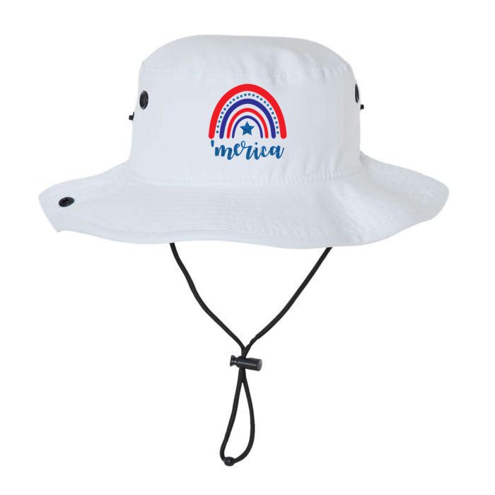 Merica Rainbow Patriotic 4th Of July Bucket Hat
