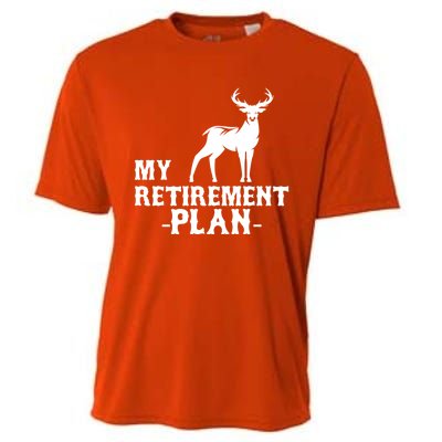 My Retiret Plan Deer Hunting Funny Gift Cooling Performance Crew T-Shirt