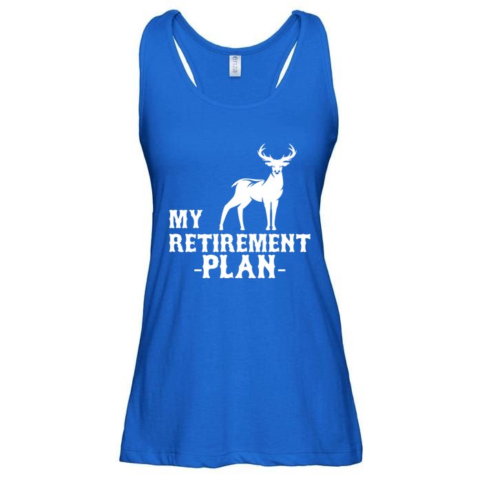 My Retiret Plan Deer Hunting Funny Gift Ladies Essential Flowy Tank