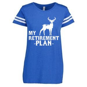 My Retiret Plan Deer Hunting Funny Gift Enza Ladies Jersey Football T-Shirt