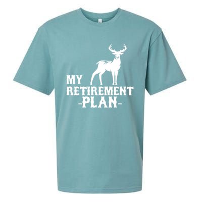 My Retiret Plan Deer Hunting Funny Gift Sueded Cloud Jersey T-Shirt