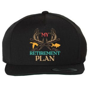 My Retiret Plan Deer Hunting Forest Hunter Gift Wool Snapback Cap