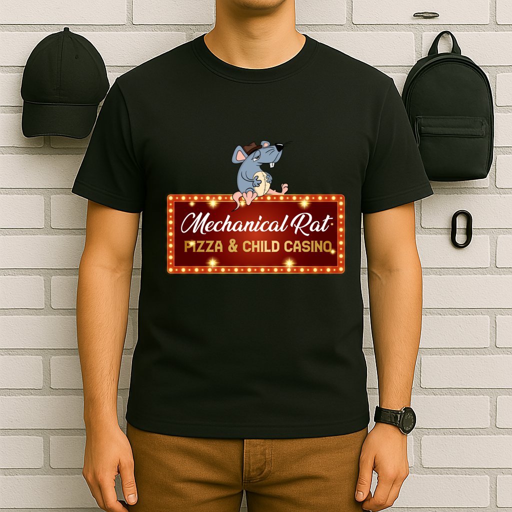 Mechanical Rat Pizza & Child Casino T-Shirt