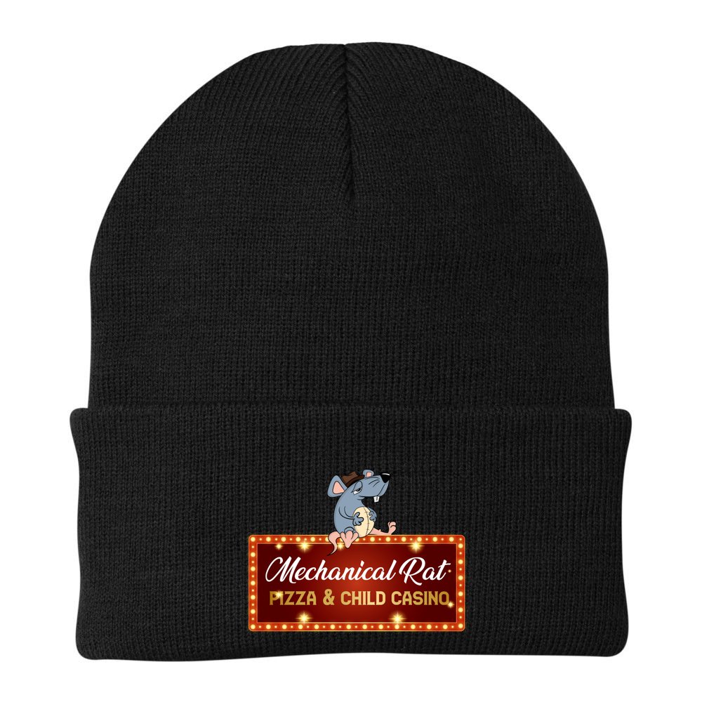 Mechanical Rat Pizza & Child Casino Beanie