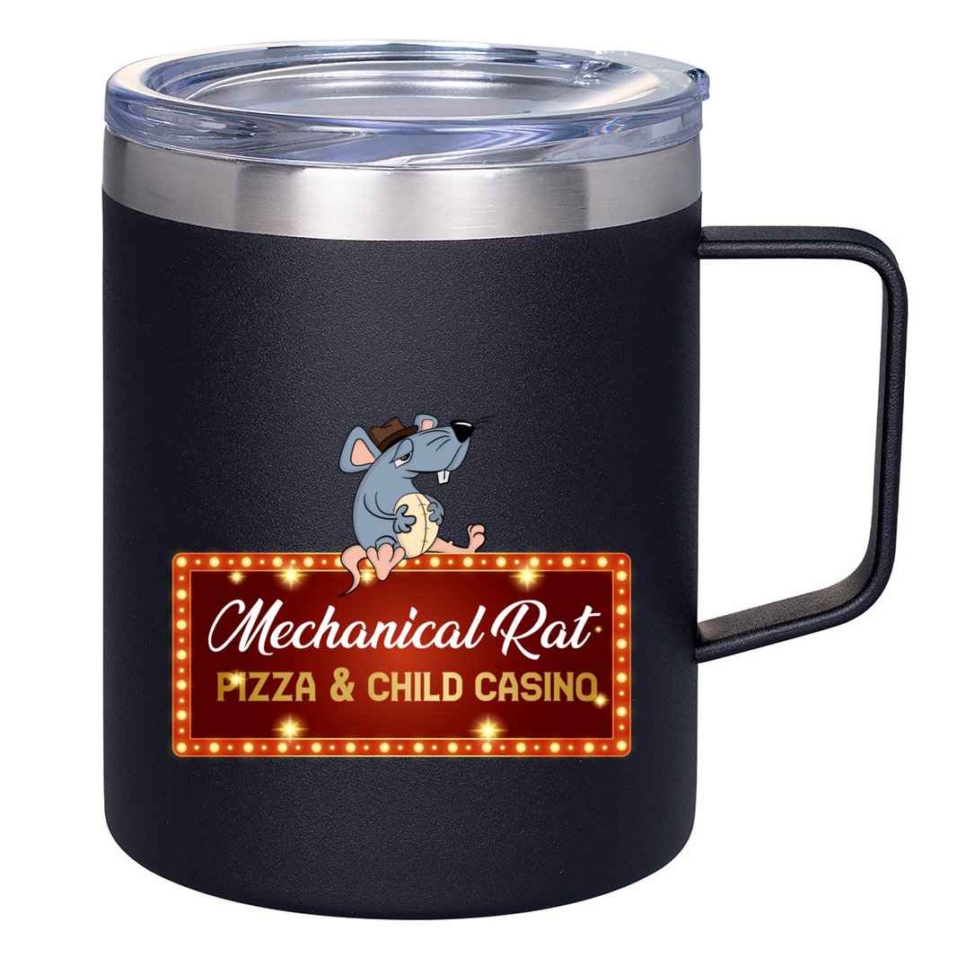 Mechanical Rat Pizza & Child Casino 12oz Stainless Steel Coffee Mug