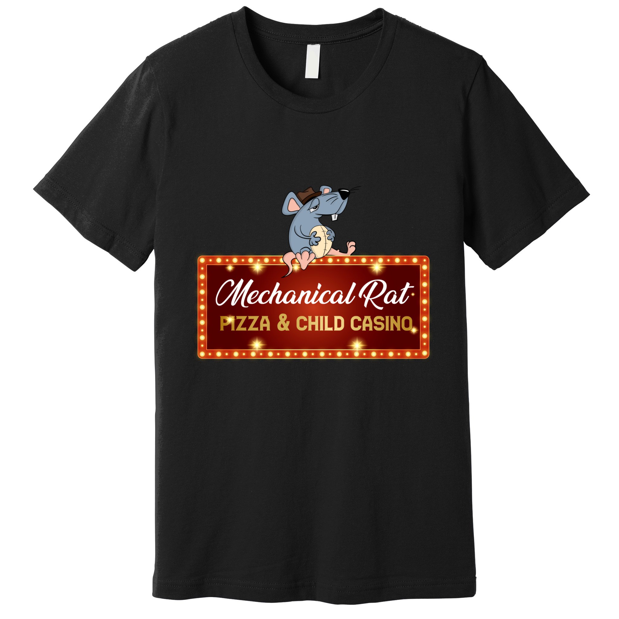 Mechanical Rat Pizza & Child Casino Premium T-Shirt