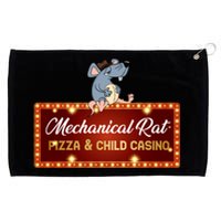 Mechanical Rat Pizza & Child Casino Grommeted Golf Towel