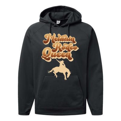 Melanin Rodeo Queen African American Southern Performance Fleece Hoodie