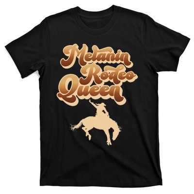 Melanin Rodeo Queen African American Southern T-Shirt