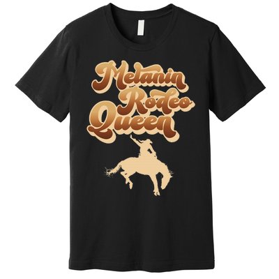 Melanin Rodeo Queen African American Southern Premium T-Shirt