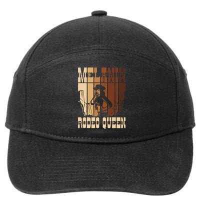 Melanin Rodeo Queen Countrygirl African American Cowgirl 7-Panel Snapback Hat