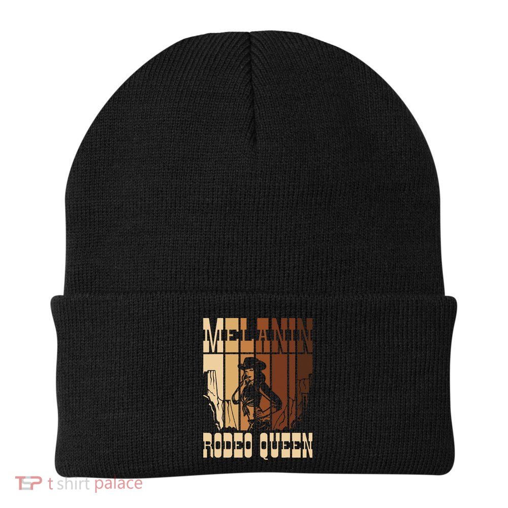 Melanin Rodeo Queen Countrygirl African American Cowgirl Beanie