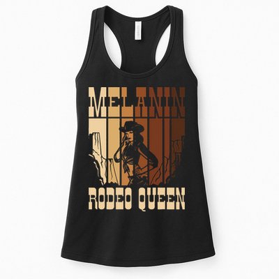 Melanin Rodeo Queen Countrygirl African American Cowgirl Womens Tank Top