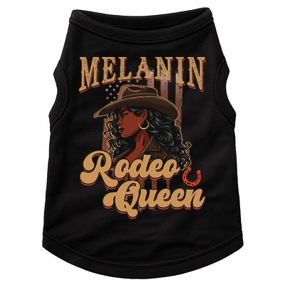 Melanin Rodeo Queen Afro Cowgirl Black History African Woman Doggie Tank