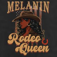Melanin Rodeo Queen Afro Cowgirl Black History African Woman Beanie