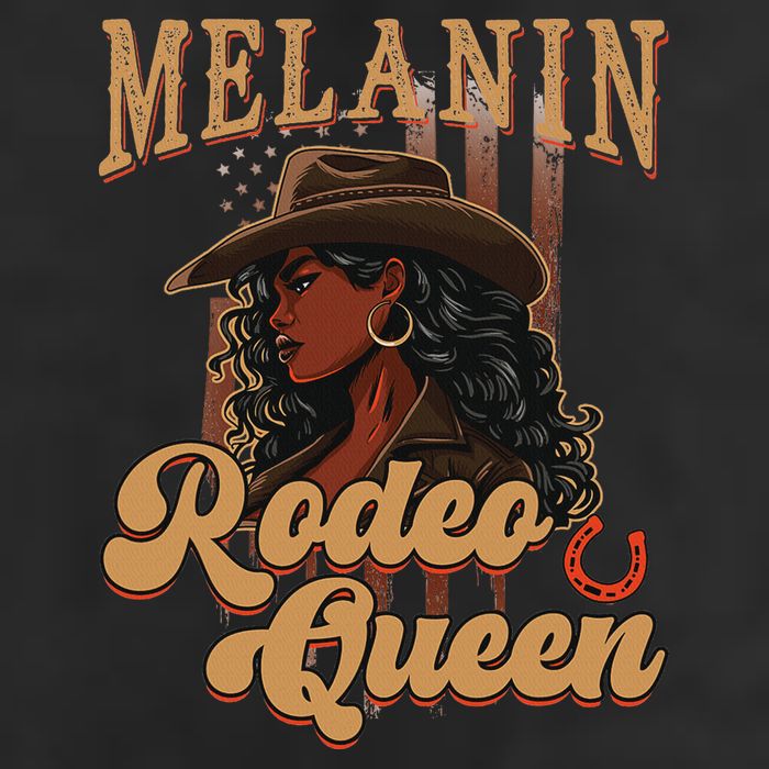 Melanin Rodeo Queen Afro Cowgirl Black History African Woman Beanie