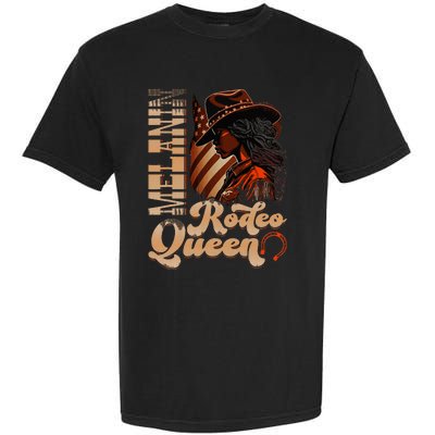 Melanin Rodeo Queen Countrygirl Africanamerican Cowgirl Garment-Dyed Heavyweight T-Shirt