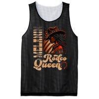 Melanin Rodeo Queen Countrygirl Africanamerican Cowgirl Mesh Reversible Basketball Jersey Tank