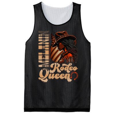 Melanin Rodeo Queen Countrygirl Africanamerican Cowgirl Mesh Reversible Basketball Jersey Tank