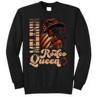 Melanin Rodeo Queen Countrygirl Africanamerican Cowgirl Tall Sweatshirt