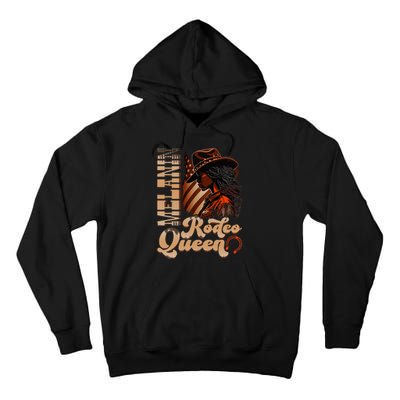 Melanin Rodeo Queen Countrygirl Africanamerican Cowgirl Tall Hoodie