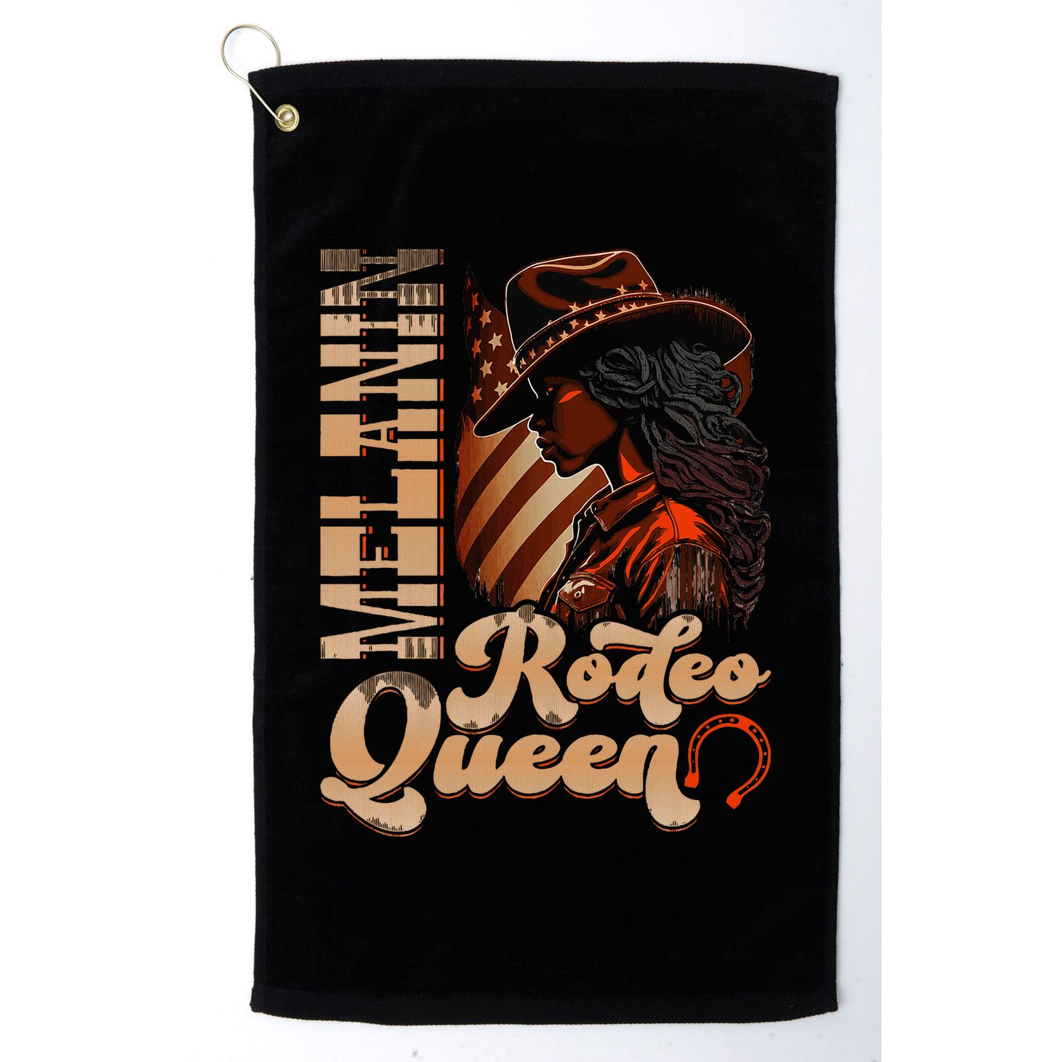 Melanin Rodeo Queen Countrygirl Africanamerican Cowgirl Golf Towel